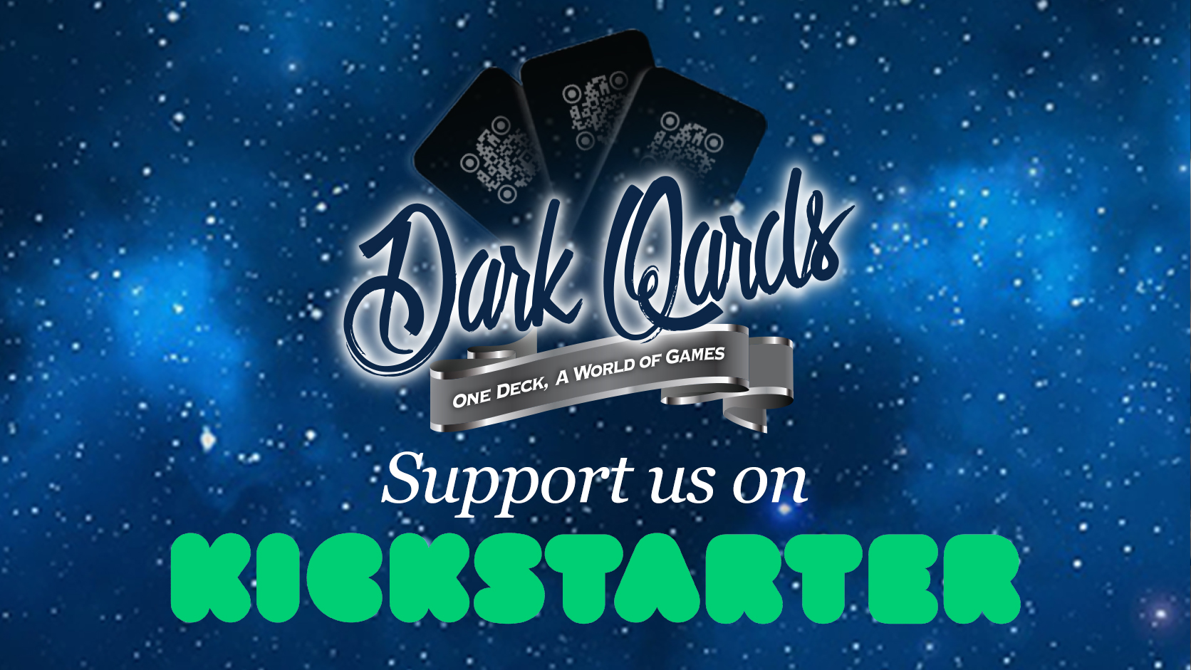 Dark Qards Kickstarter campaign with party card deck mobile app and excited backers